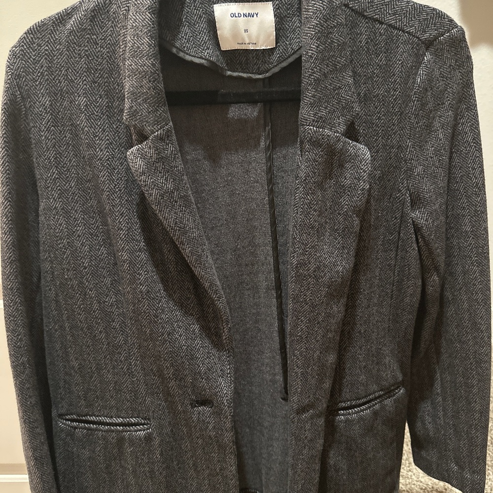 Herringbone Sweater Blazer